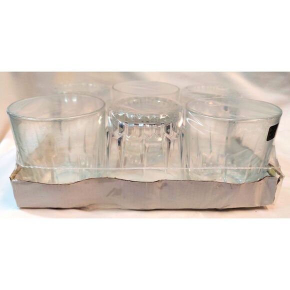 Arcoroc Lancer On The Rocks Glasses 6 Pack New 10 Oz 3-1/2" Tall Vintage - Picture 2 of 5